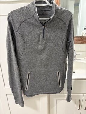 Women’s Gray Under Armour Quarter-Zip Performance Sweater